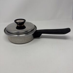 VTG Duncan Hines Regal Ware Stainless Steel 1 Qt Saucepan with Lid 3 Ply 18-8